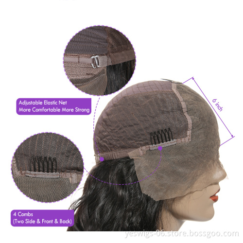 Good Quality Peruvian Virgin Human Hair Wig 150% Density 13X6 Body Wave Lace Front Human Hair Wigs Undetectable Knots for women